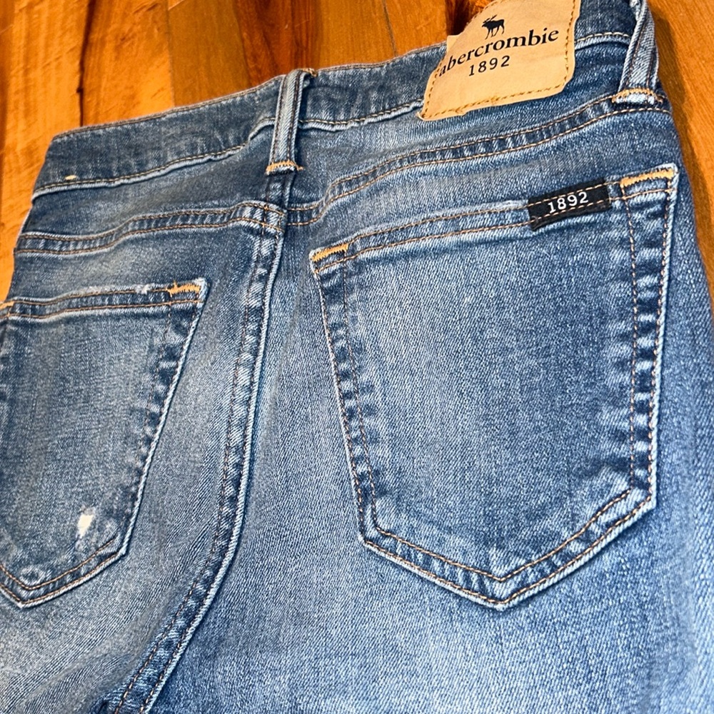 NWOT ABERCROMBIE KIDS DISTRESSED SUPER SKINNY SLIM JEANS SIZE 13/14 - Picture 8 of 8